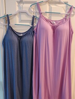 32 Degrees Two Dresses in Lavender and Heather Blue